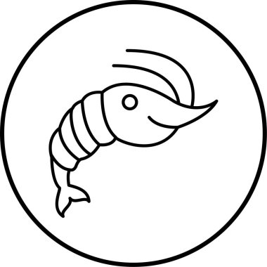 Istakoz ikonu çizimi