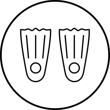 Projeniz için yüzme simgesi, vektör