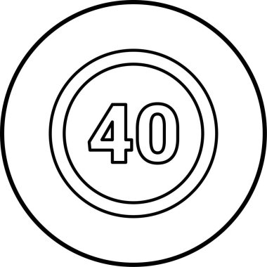 Yol simgesi, vektör illüstrasyonu   