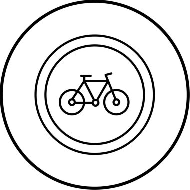 Vektör illüstrasyonu, yol işareti simgesi 