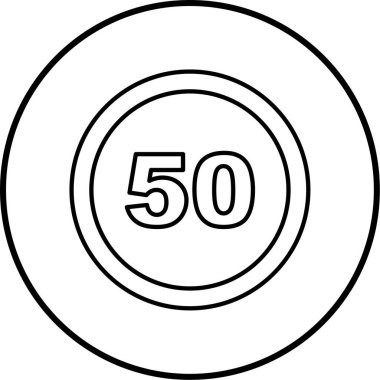 Yol simgesi, vektör illüstrasyonu 