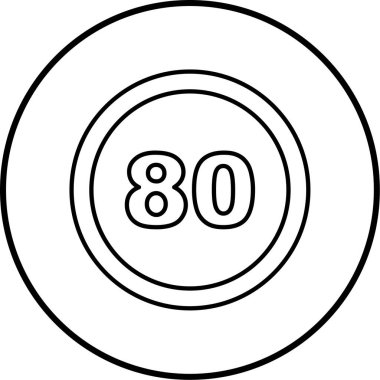 Vektör illüstrasyonu, yol işareti simgesi