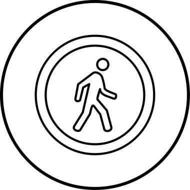 Vektör illüstrasyonu, yol işareti simgesi