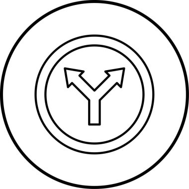 Yol simgesi, vektör illüstrasyonu   