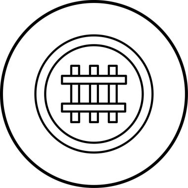 Vektör illüstrasyonu, yol işareti simgesi 