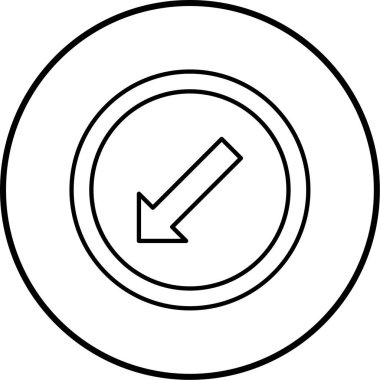 Vektör illüstrasyonu, yol işareti simgesi   