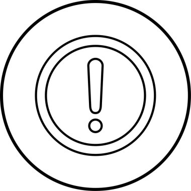 Moda biçimi izole edilmiş arkaplanda ünlem simgesi simgesi