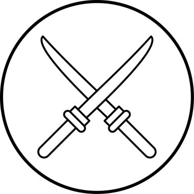 bıçak simgesi modada izole edilmiş arkaplan