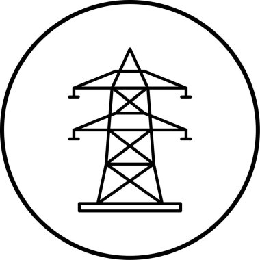 Kişisel ve ticari kullanım için resim simgesi. elektrik direği