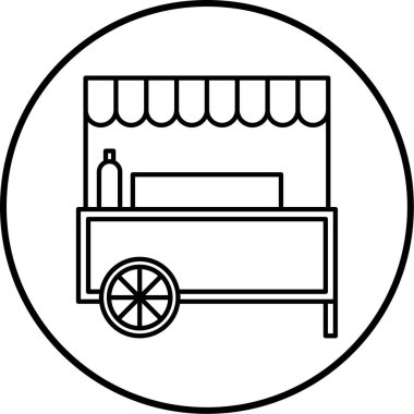 Bir dükkan tezgahının çizimi 