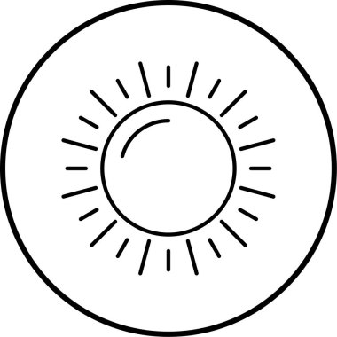 Güneş Simgesi Vektör illüstrasyonu