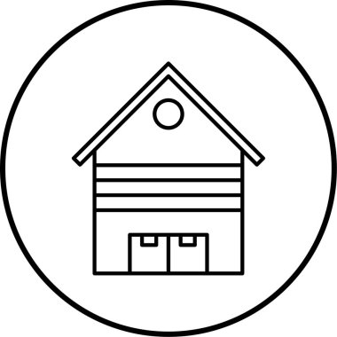 Ev simgesinin vektör illüstrasyonu