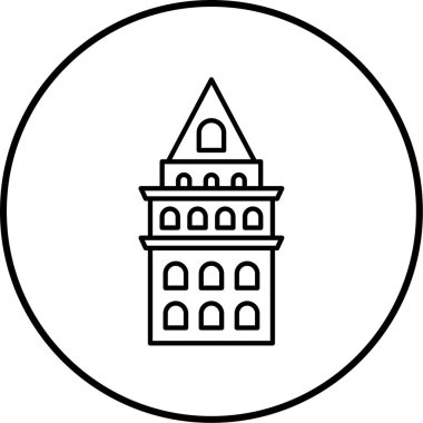 Yapı simgesinin vektör illüstrasyonu