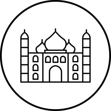 Cami. Web simgesi basit illüstrasyon