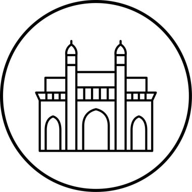 Kiliseye. Web simgesi basit illüstrasyon