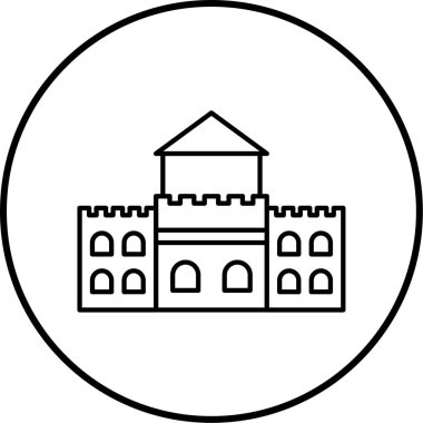 Üniversite simgesinin vektör illüstrasyonu