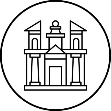 Yapı simgesinin vektör illüstrasyonu