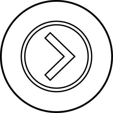 ok simgesinin vektör illüstrasyonu