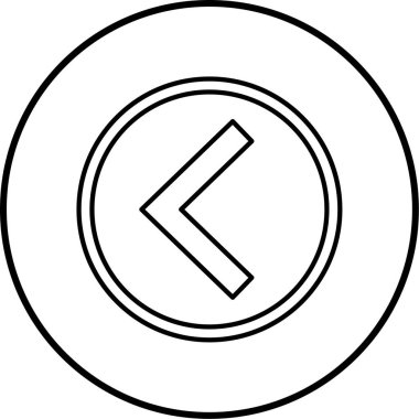 Projeniz için sol yön ok simgesi