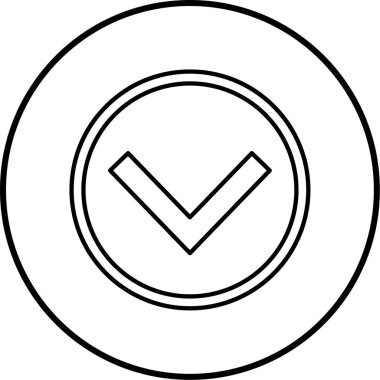 Bir işaretleme simgesinin vektör illüstrasyonu