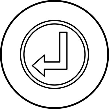 ok simgesinin vektör illüstrasyonu