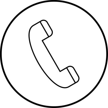 - Telefon. Web simgesi basit illüstrasyon