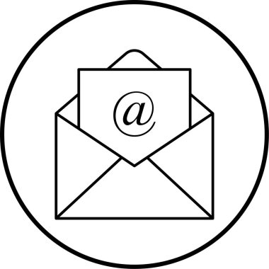 posta simgesi, vektör illüstrasyonu