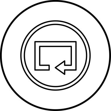 ok Ağı simgesi basit illüstrasyon