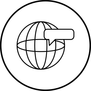 küresel ağ. Basit resimleme