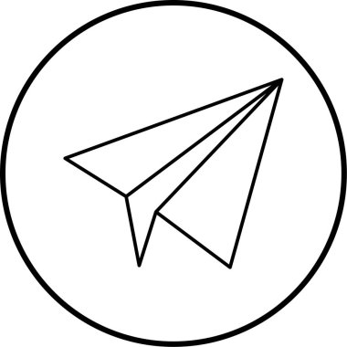 kağıt düzlem web simgesi basit illüstrasyon