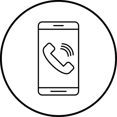 - Telefon. Web simgesi basit illüstrasyon