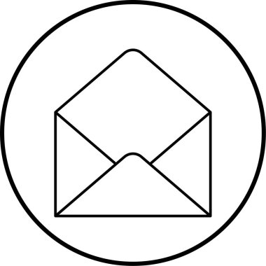 Posta simgesinin vektör illüstrasyonu