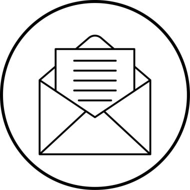 Posta simgesinin vektör illüstrasyonu