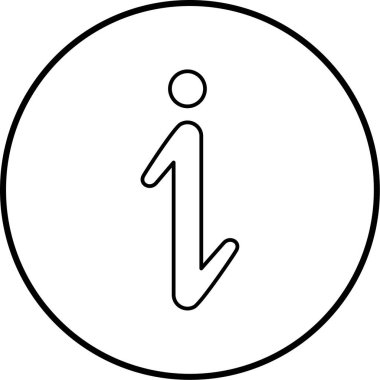 Bilgi modern simgesinin vektör illüstrasyonu