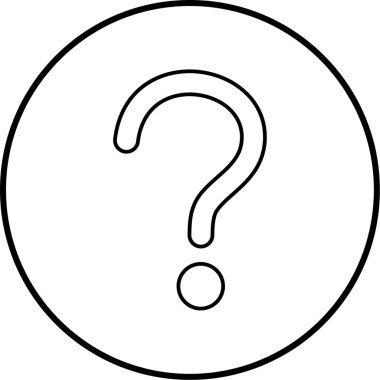 Soru işareti. Web simgesi