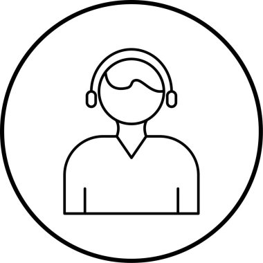 Müşteri desteği. Web simgesi