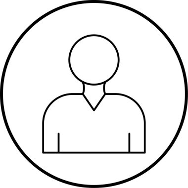 İnsan simgesinin vektör illüstrasyonu