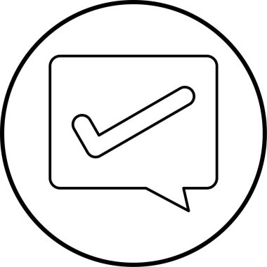 İşaretleme simgesinin vektör illüstrasyonu