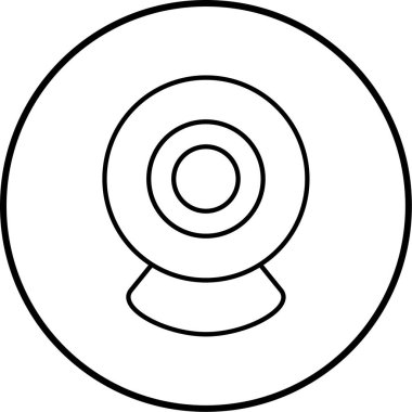 Kamera. Web simgesi basit illüstrasyon