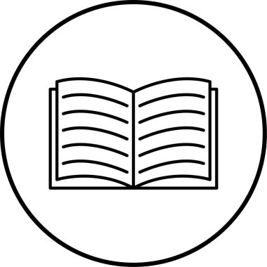 kitap simgesi vektör illüstrasyonu