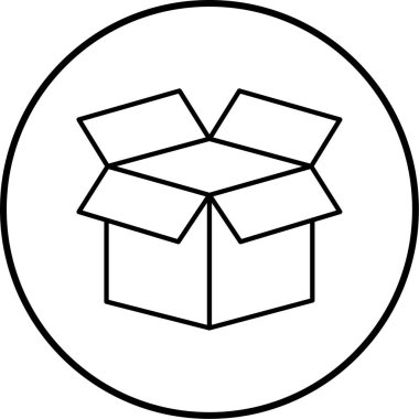 Kutu Simgesinin Vektör illüstrasyonu