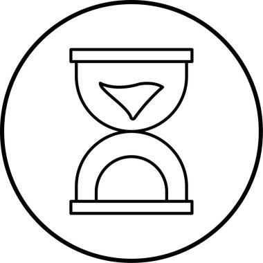 Kum saati, zaman, saat vektör çizimi.