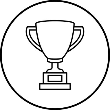 kupa simgesi vektör illüstrasyonu