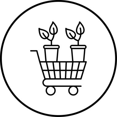 Ekoloji ikonu, bahçe vektörü ikonu vektör illüstrasyonu  