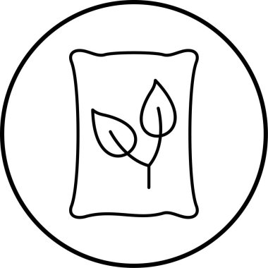 Ekoloji ikonu, bahçe vektörü ikonu vektör illüstrasyonu