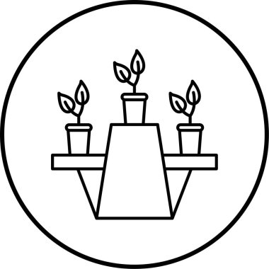 Ekoloji ikonu, bahçe vektörü ikonu vektör illüstrasyonu   