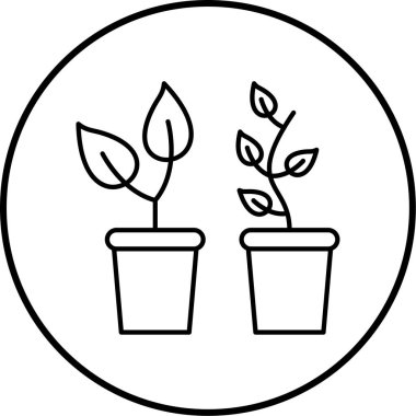 Ekoloji ikonu, bahçe vektörü ikonu vektör illüstrasyonu 