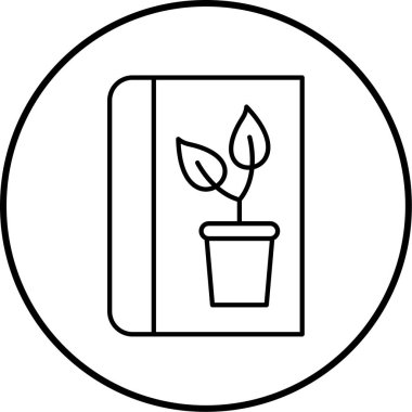 Ekoloji ikonu, bahçe vektörü ikonu vektör illüstrasyonu