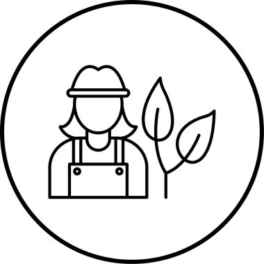 Ekoloji ikonu, bahçe vektörü ikonu vektör illüstrasyonu    