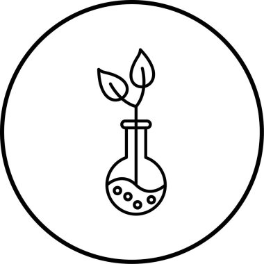 Ekoloji ikonu, bahçe vektörü ikonu vektör illüstrasyonu 